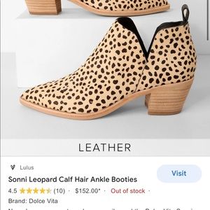 Dolce Vita Cheetah Print Booties